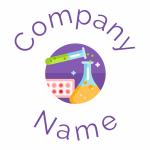 Medical laboratory logo on a White background - Indústrias