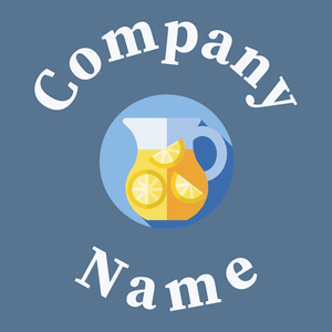 Lemonade logo on a Kashmir Blue background - Food & Drink