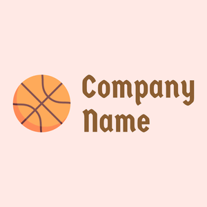 Basketball on a Misty Rose background - Architectuur