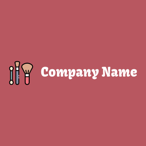 Makeup logo on a Blush background - Mode & Beauté