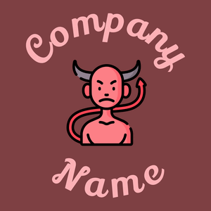 Demon logo on a Stiletto background - Abstracto