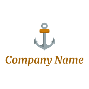 Orange Anchor on a White background - Seguridad