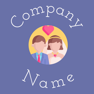 Newlyweds logo on a Scampi background - Moda & Belleza