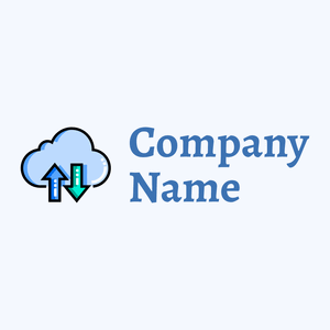Lavender Blue Cloud computing on a Alice Blue background - Abstrato