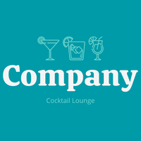 Turquoise cocktail logo - Alimentos & Bebidas