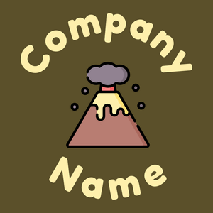 Volcano logo on a West Coast background - Landschaftsgestaltung