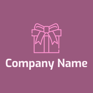 Giftbox on a Mauve Taupe background - Abstrakt