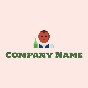 Grenadier Bartender on a Misty Rose background - Nourriture & Boisson