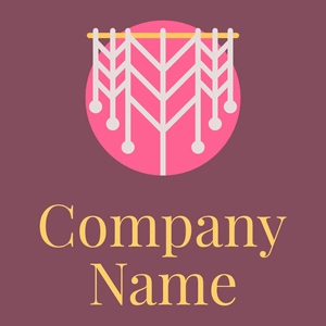 Macrame logo on a Cannon Pink background - Entretenimento & Artes
