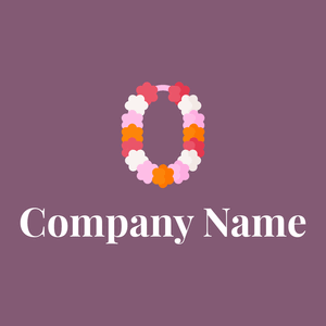 Necklace logo on a Trendy Pink background - Travel & Hotel