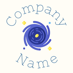 Blackhole logo on a Floral White background - Abstrato