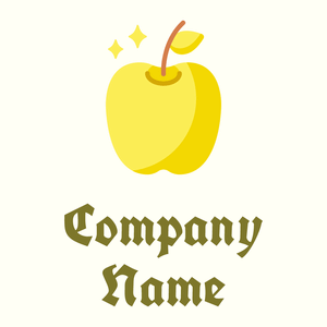 Golden apple on a Ivory background - Sommario