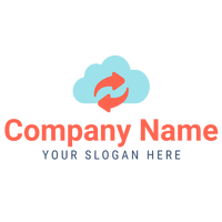Cloud and data logo - Techno