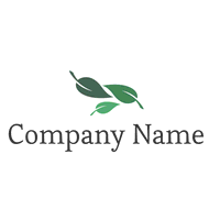 Business logo with three leaves - Landschaftsgestaltung