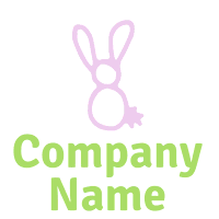 Logotipo de diseño de conejo para guardería - Animales & Animales de compañía Logotipo