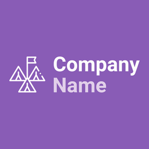 Tent logo on a Deep Lilac background - Automóveis & Veículos