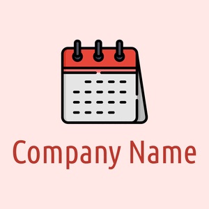 Calendar logo on a pale background - Abstrait