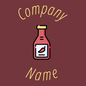 Chili sauce on a Merlot background - Alimentos & Bebidas