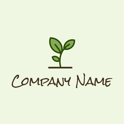 Logotipo de pequeña granja y planta ambiental - Medio ambiente & Ecología Logotipo