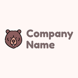 Outlined Grizzly on a Snow background - Animales & Animales de compañía