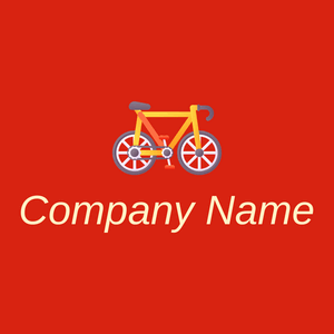 Bicycle on a Harley Davidson Orange background - Deportes