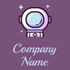 Astronaut logo on a Trendy Pink background - Tecnologia