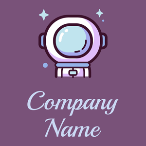Astronaut logo on a Trendy Pink background - Tecnología