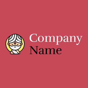 Guru logo on a Mandy background - Religious
