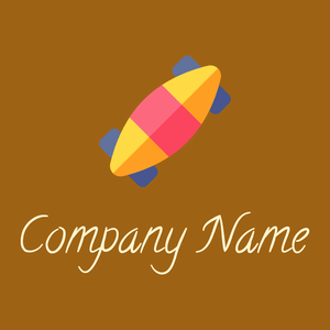 Longboard logo on a Golden Brown background - Giochi & Divertimento