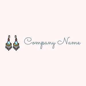 Earrings logo on a Snow background - Moda & Beleza