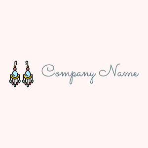 Earrings logo on a Snow background - Mode & Beauté