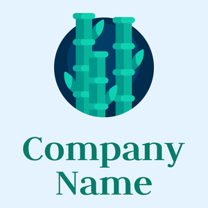 Bamboo logo on a Alice Blue background - Umwelt & Natur