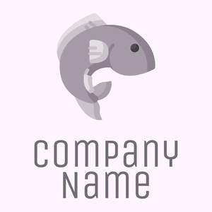 Fish on a Lavender Blush background - Tiere & Haustiere