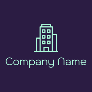 Building logo on a Blackcurrant background - Zakelijk & Consulting