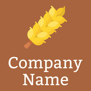 Wheat logo on a Tuscany background - Agricoltura