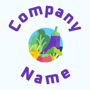 Vegetables logo on a Alice Blue background - Nourriture & Boisson