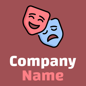 Theatre logo on a Copper Rust background - Divertissement & Arts