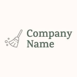 Broom logo on a pale background - Pulizia & Manutenzione