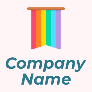 Pride logo on a Lavender Blush background - Citas
