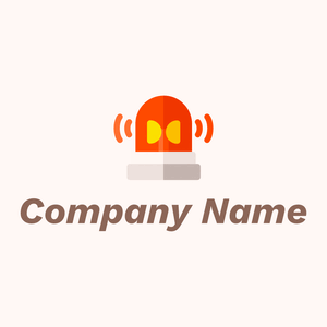 Alarm logo on a Seashell background - Seguridad
