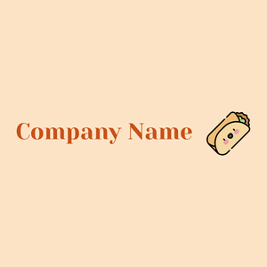 Burrito logo on a beige background - Food & Drink