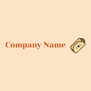 Burrito logo on a beige background - Essen & Trinken