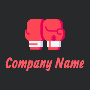 Boxing Glove logo on a Bunker background - Deportes