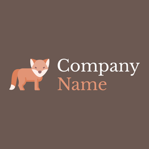 Fox logo on a Dorado background - Tiere & Haustiere