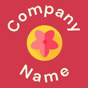 Sunglow Flower logo on a Brick Red background - Bloemist
