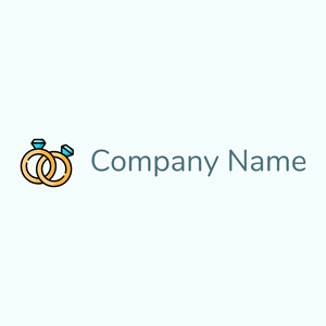 Rings logo on a Azure background - Moda & Belleza