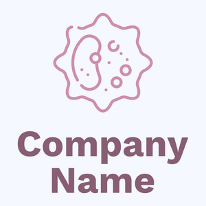White blood cell logo on a Alice Blue background - Medicina & Farmacia