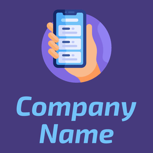 Smartphone logo on a Jacksons Purple background - Comunicazioni