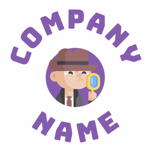 Detective logo on a White background - Abstrato