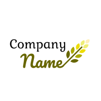 Geschäftslogo mit einer Pflanze - Landwirtschaft Logo